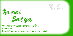 noemi solya business card